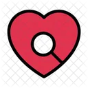 Search Heart Love Icon