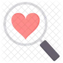Search Heart  Icon