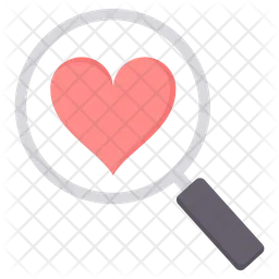 Search Heart  Icon