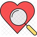 Search heart  Icon