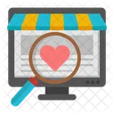 Search Heart Find Heart Look Heart Icon