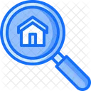 Search Magnifier Building Icon