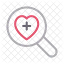 Search Life Heart Icon