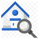 Search House Search Home Loupe Icon