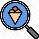 Search Ice Cream Cone Search Ice Cream Find Ice Cream Icon
