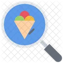 Search Ice Cream Cone Search Ice Cream Find Ice Cream Icon