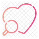 Search Magnifying Glass Love Icon