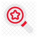 Search Star Loupe Icon