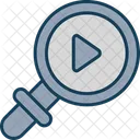 Search Video Magnifier Icon