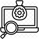 Search Laptop Research Icon