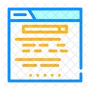 Web Site Search Icon