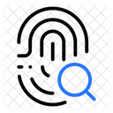Fingerprint Biometric Identification Evidence Icon