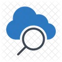 Search Cloud Magnifier Icon