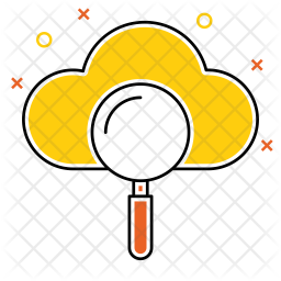 Search In Cloud Icon