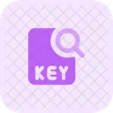 Search Key File Search File Search Document Icon