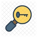 Key Search Magnifier Icon
