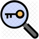 Seo Magnifier Key Icon