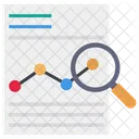 Search Line Graph  Icon