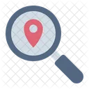 Search Location Location Magnifying Glass Icon