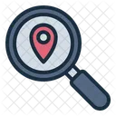 Search Location Location Magnifying Glass Icon