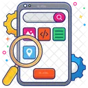 Search Location Location Analysis Find Location Icon