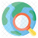 Search Location Search Globe World Map Icon