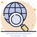 Search Location Internet Search Globe Icon