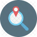 Search Location Magnifier Find Place Icon