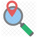 Find Place Gps Magnifier Icon