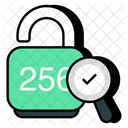 Search Lock Lock Analysis Security Analysis Icon