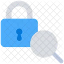 Security Lock Search Icon