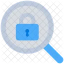 Security Lock Search Icon