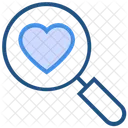 Heart Valentines Day Search Icon