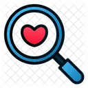 Search Love Magnify Love Icon