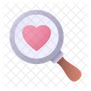 Search Love Find Love Magnifying Glass Icon