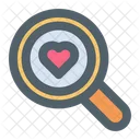 Search Love Search Date Valentine Icon