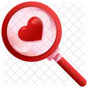 Search Love Love Search Find Love Icon