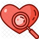 Search Find Heart Icon