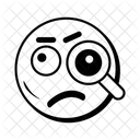Search Magnifier Smiley  Icon