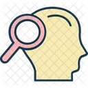 Search Man Profile Magnifier Icon
