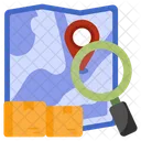 Search Map Map Analysis Explore Map Icon