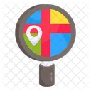 Search Map Location Direction Icône