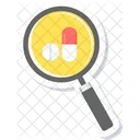 Search Medicine Magnifier Icon