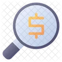 Search Money Magnifying Glass Currency Icon