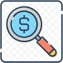 Search Money Find Magnify Glass Icon