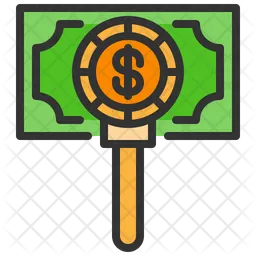 Dollar Search  Icon