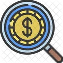 Search Money Research Loupe Icon