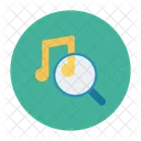 Music Search Magnifier Icon