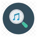 Search Music Magnifier Icon
