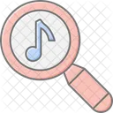 Search Music Magnifier Icon